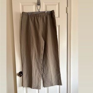 Haver & Blair Pull On Wide Leg Pants | Tan | Sz L